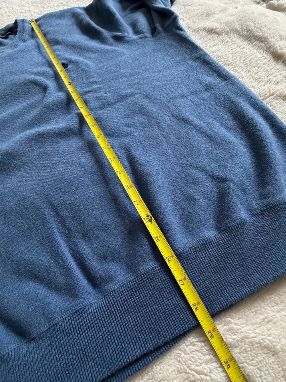 Polo Ralph Lauren Cotton Sweater Men's Size 3XL Blue Crewneck Pony Logo Knit